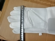 Белые провентилированные перчатки для перчаток овчины пчеловодства белых с белым мягким провентилированным тумаком