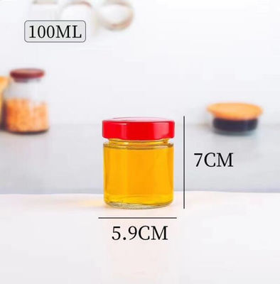 Тип c 100ml фабрики оптовый стеклянный к пустым опарникам меда еды 750ml с крышкой